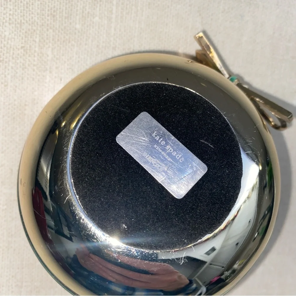 Kate Spade x Lenox Turquoise Blue Gold‎ Ring Holder Trinket Dish